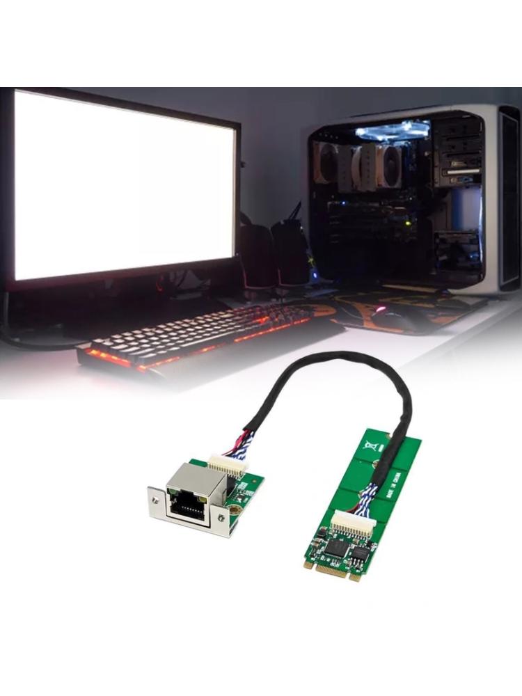 B+M Key Networking Card Single Port Ethernet Card Adapters I225-V 2.5G/1000/100Mbps Networking Card Replacement