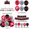 Scary Siren Head Cartoon Cat Horror Birthday Party Balloon Banner Cake Topper