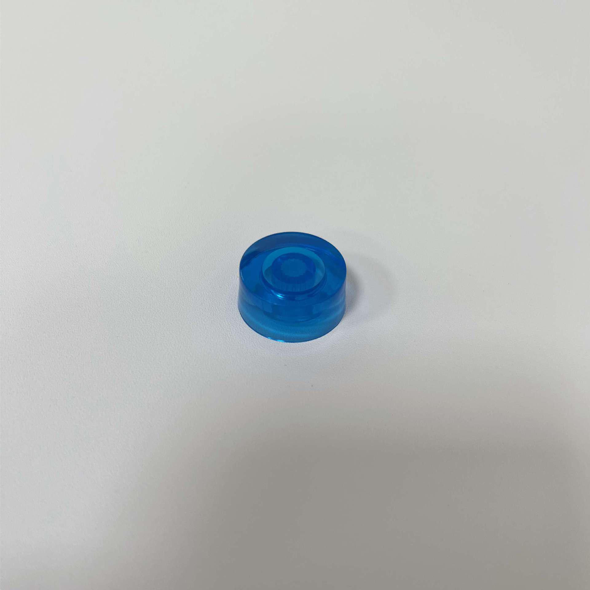 

EPI Electric Guitar Bass Volume and Tone Knob Potentiometer Cap - Transparent Barrel Design прозорий/синій