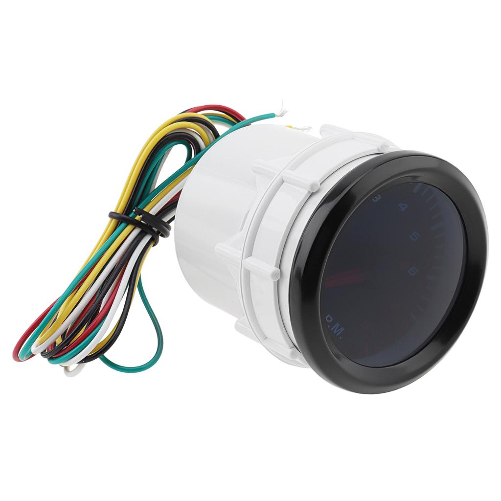 Universal 52mm 12V Tachometer Tacho Gauge Meter for Car / Boat / Truck / ATV, 8 x1000 Revolutions Per Minute External Type Mechanical Gauge
