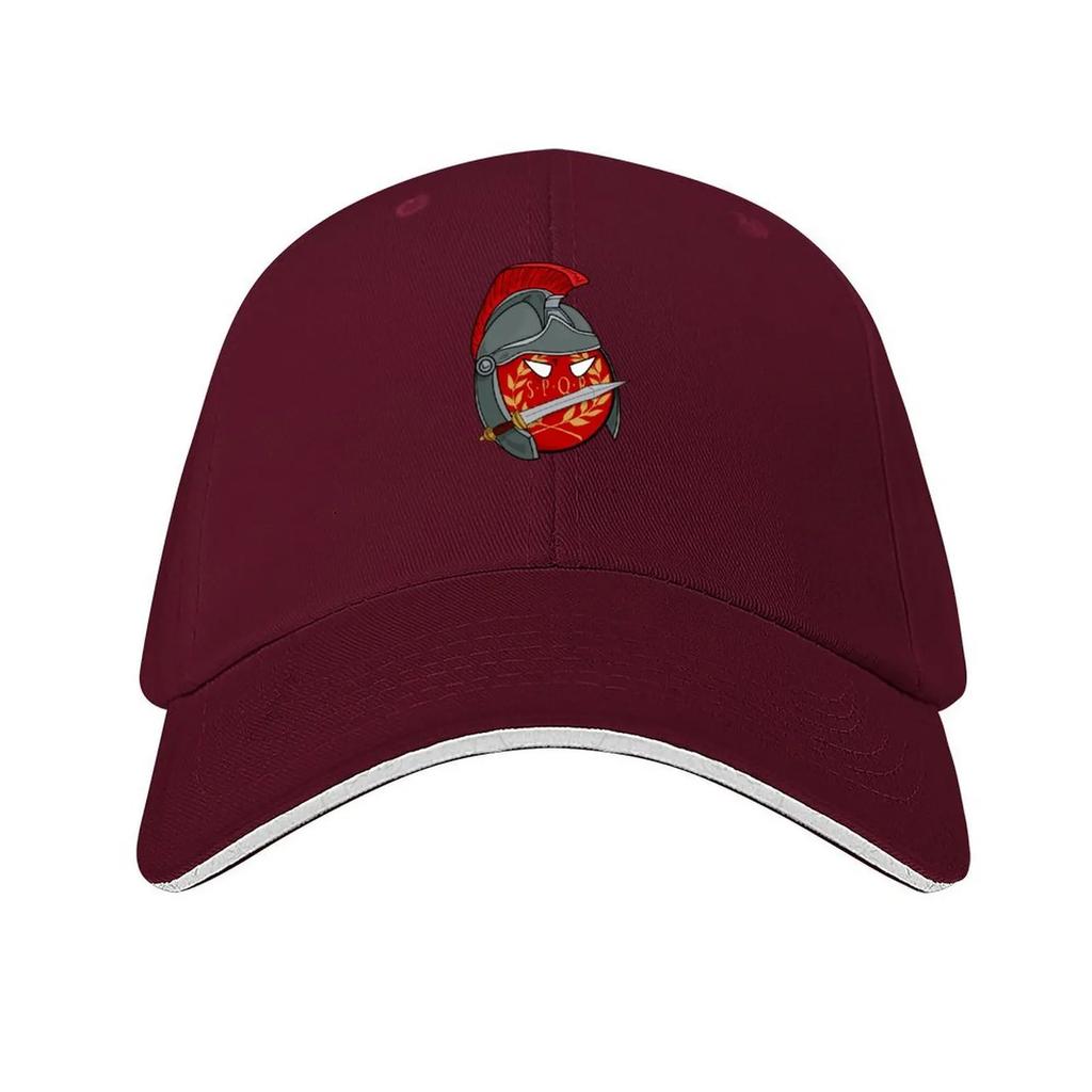 Polandball  Roman Empireball Baseball Cap fishing hat Vintage Beach Bag Sun Cap Mens Womens