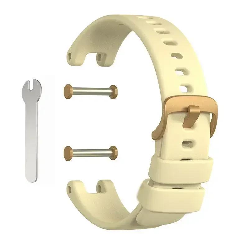 

For Garmin lily Watchband Smart Watch Replacement Soft Silicone Sport Band Strap for Garmin lily Bracelet Strap Belt Accessories светло-желтого