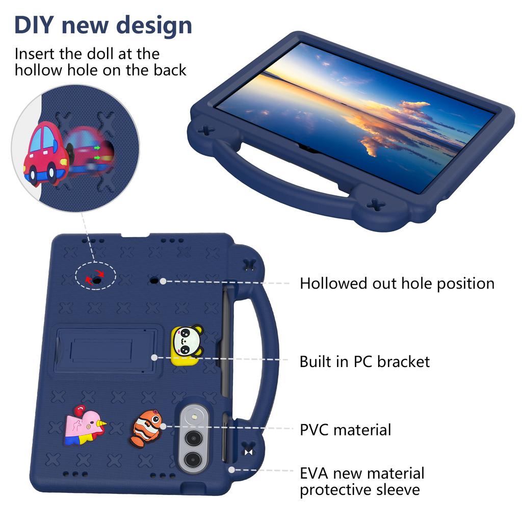 Stand EVA Case For Lenovo Yoga Tab Xiaoxin Pad Pro GT 2025 11.1 inch ZAG60266US TB710FU Kids Funda DIY Cover With Hand Holder