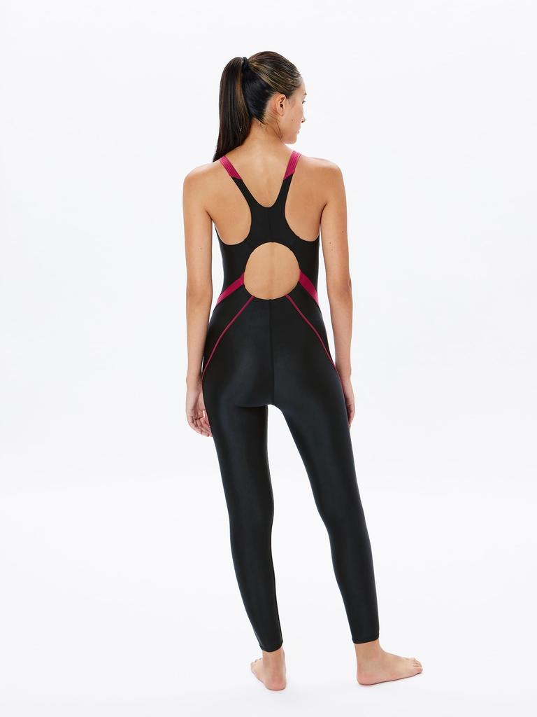 Competitive Swimming Training Swimsuit Comfort Lap Long John Wild Cherry L [Speed] Women's