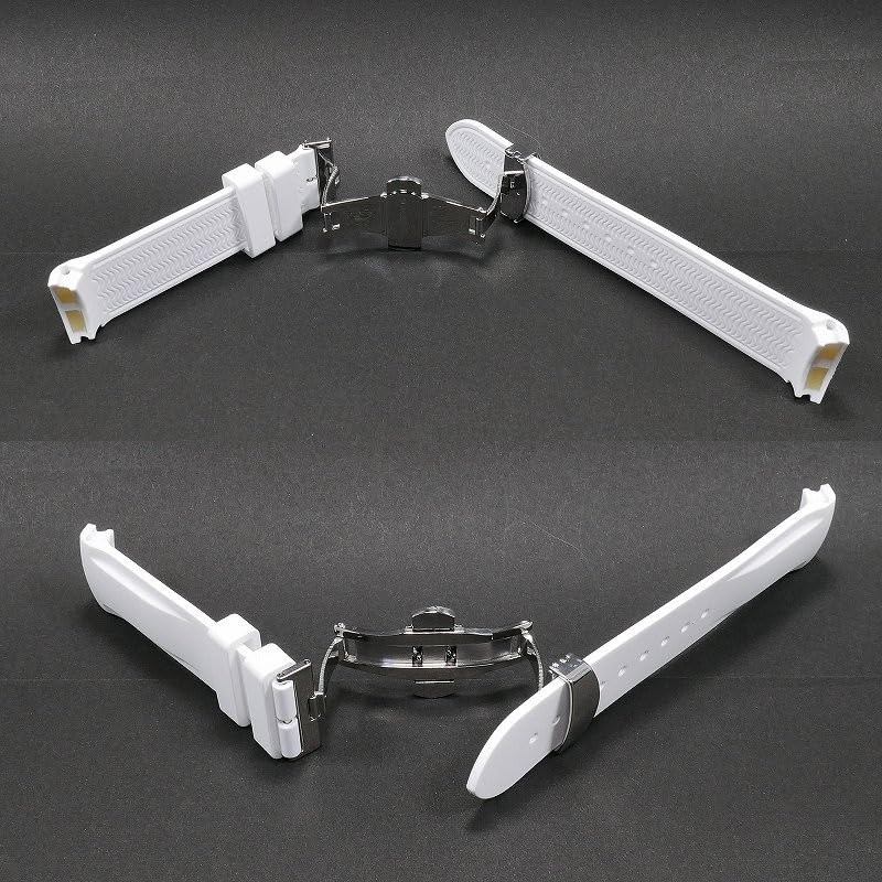 Swatch X OMEGA Exclusive Rubber Strap with D-Buckle (White)