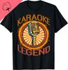 Karaoke Music Gifts Sing Music Bar Singer Karaoke Legend TShirt Cotton Women Clothes Tops Vintage Clothes Ropa Mujer Harajuku