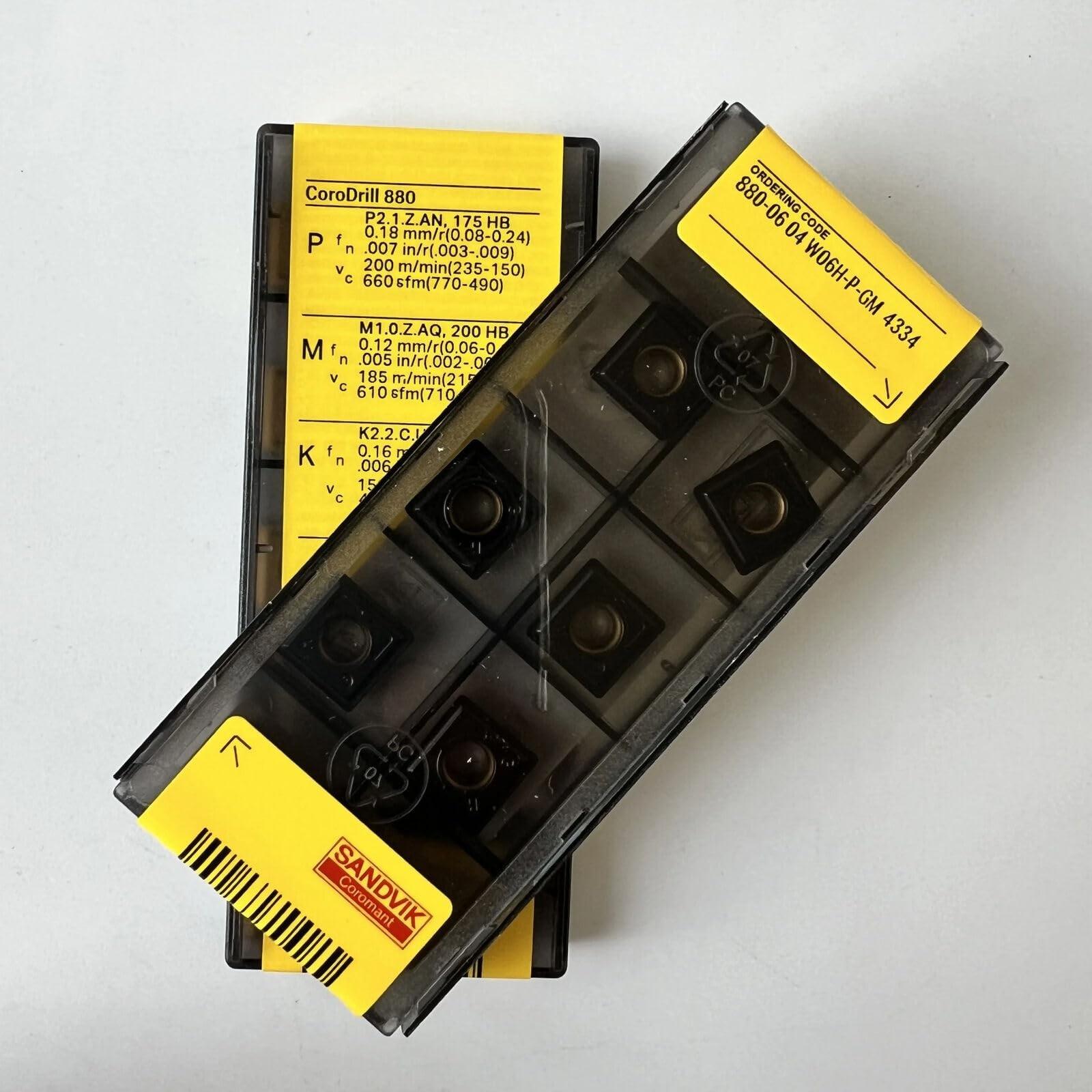 

Original Sandvik / 880-0604W06H-P-GM 4334 /CNC lathe carbide blade tool 10 Pcs