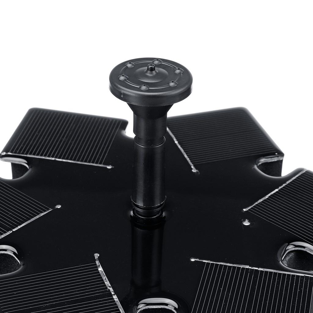 DC 5V IP68 Waterproof 1.4w Solar Panel Power Fountain Water Pump Submersible Watering Floating Pump Pool Pond Waterfall Floating Garden