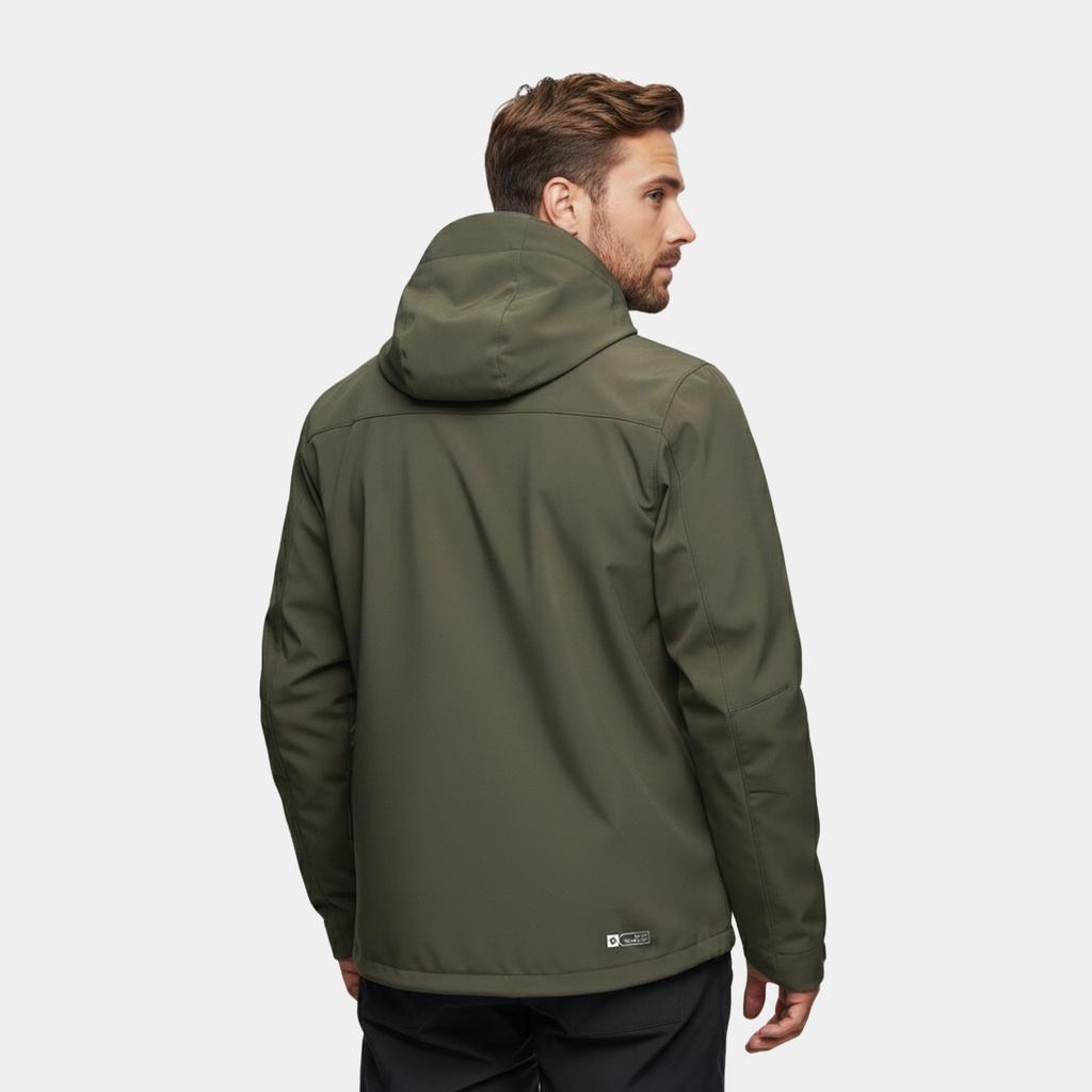Alpinus Roignais Men' Softshell Jacket Olive Mk18863 Size 4Xl
