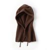 European & American Women's Winter Knitted Hooded Balaclava Beanie Scarf.