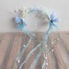 Elegant Children Flower Headband Sweet Floral Crown Hairband Temperament Hanfu Headdress  Cosplay