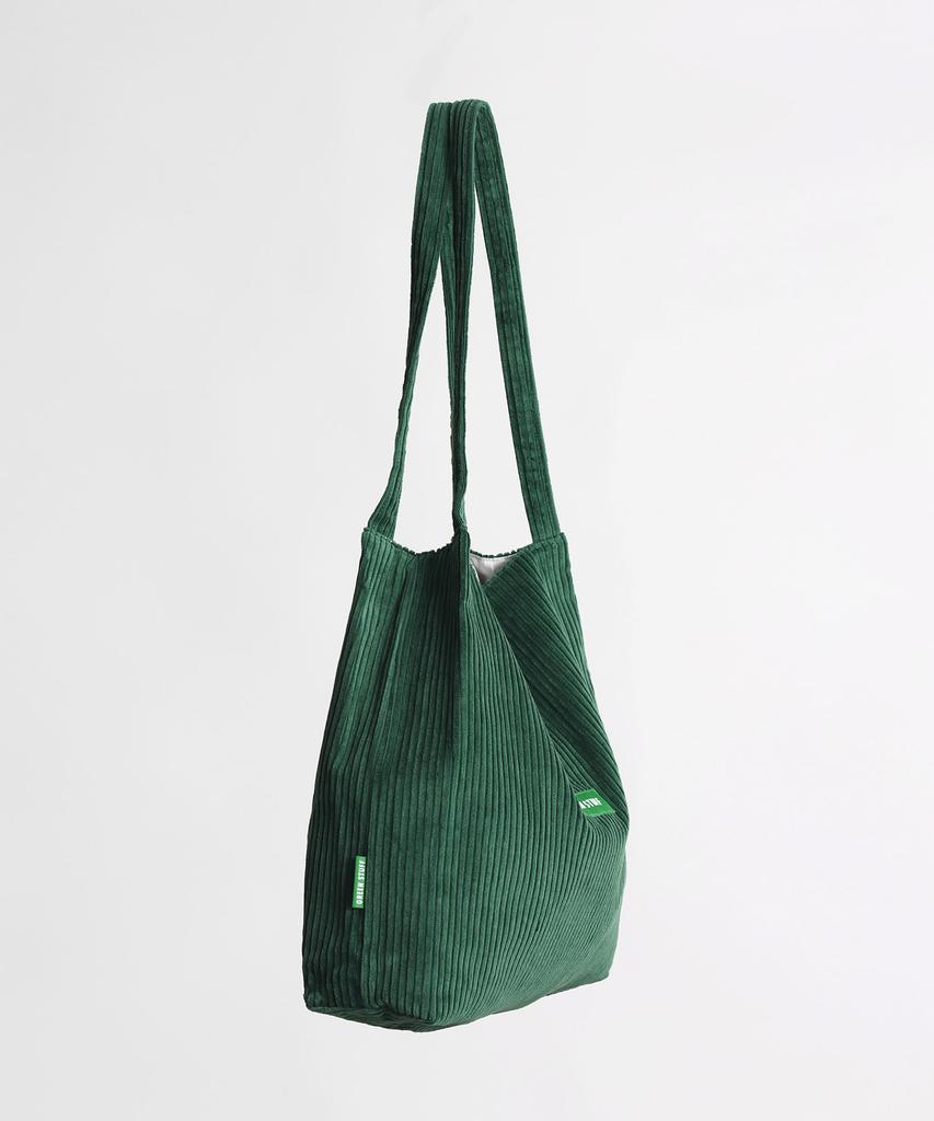 Green Stuff Effortlessly Boxy Shopper Bag 53 Classic Corduroy - Corduroy Green