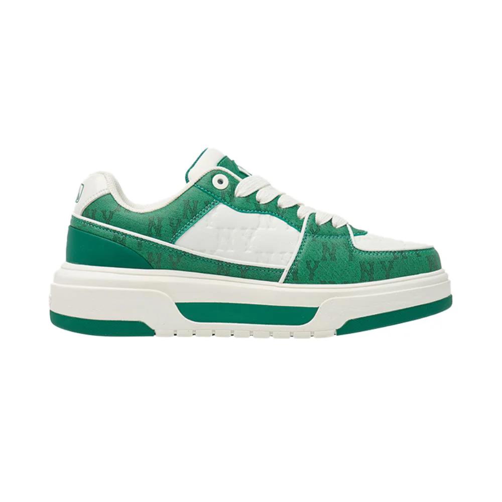 New MLB Chunky Liner Low Top Casual Shoes Unisex Green 3ASXCMN4N-50GRS