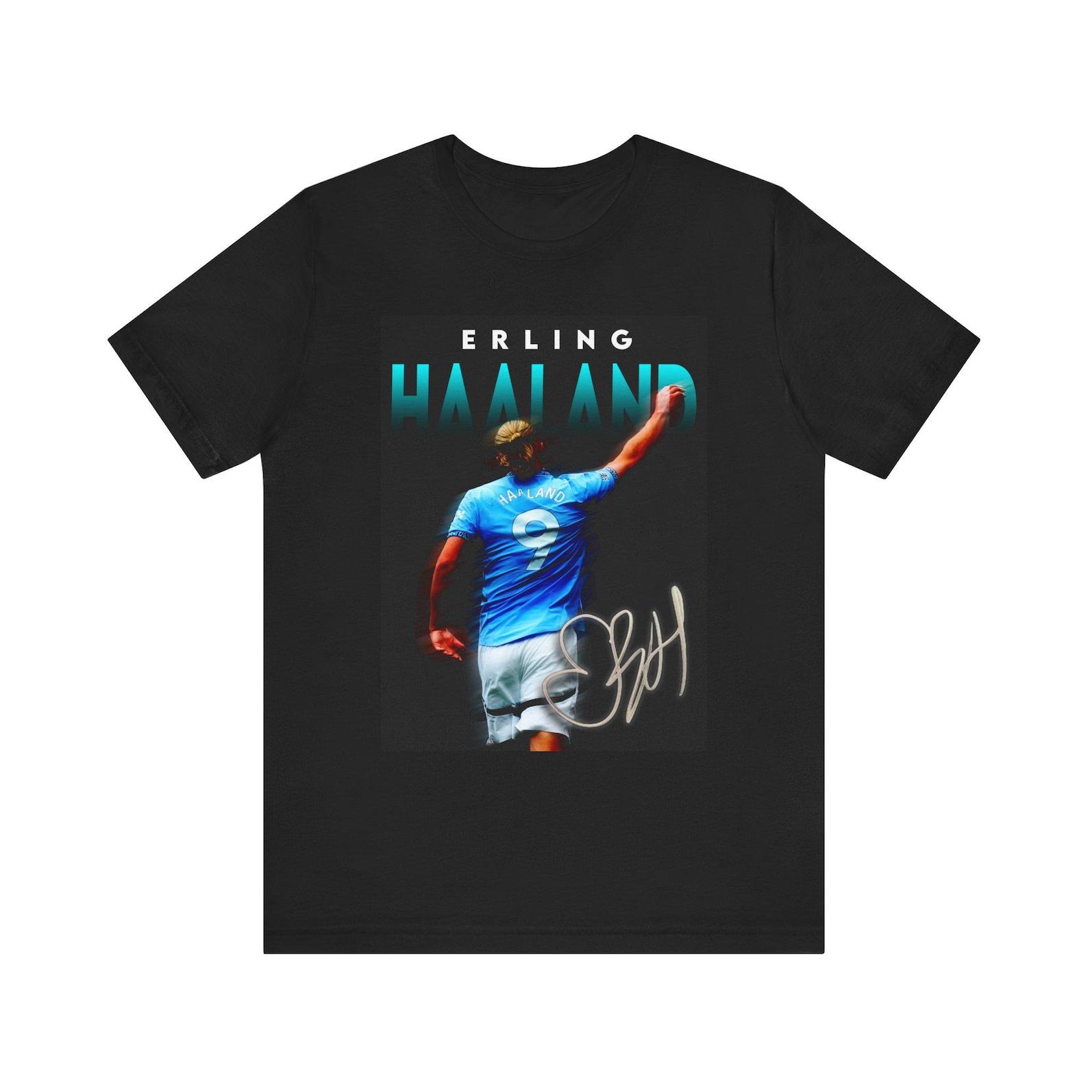Erling Haaland Graphic Design Tee | Soccer/Football Jersey Graphic Shirt S