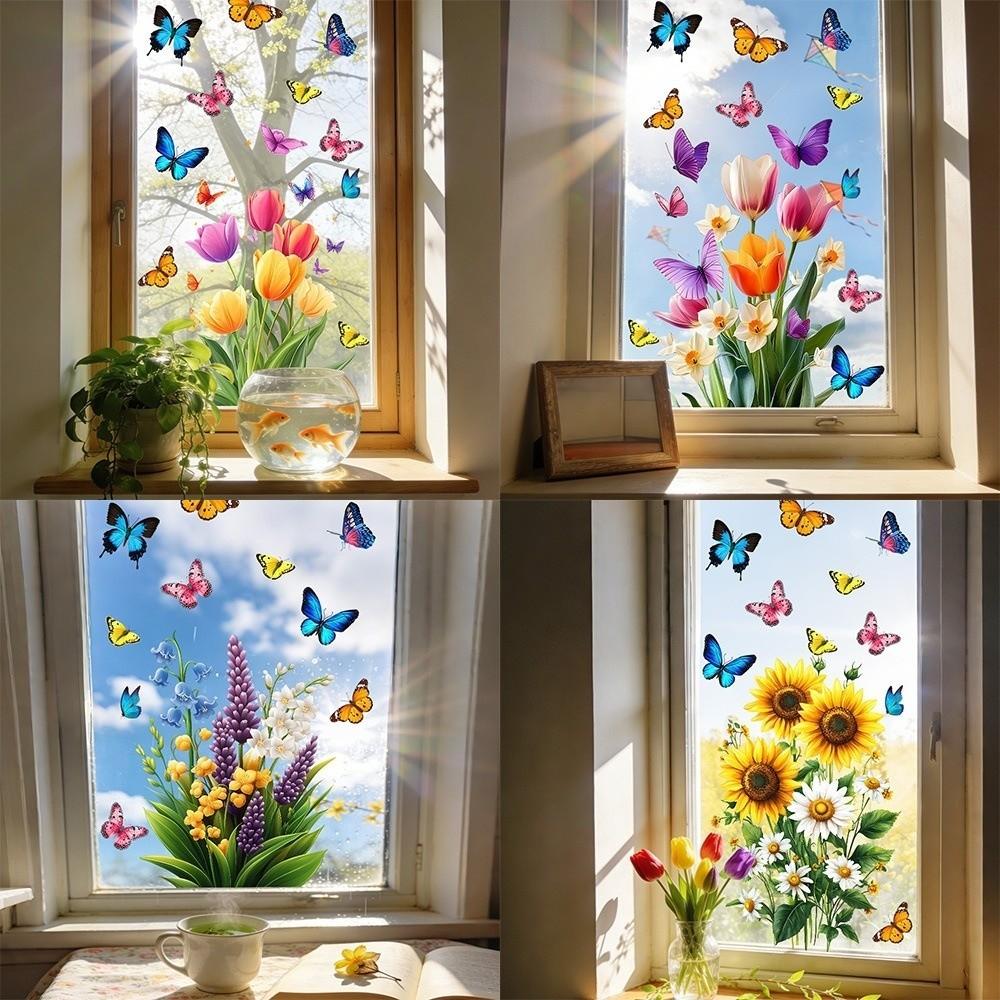 New Sunlight Catcher Glass Sticker PVC Self Adhesive Window Sticker Electrostatic Glass Sticker Window Decoration