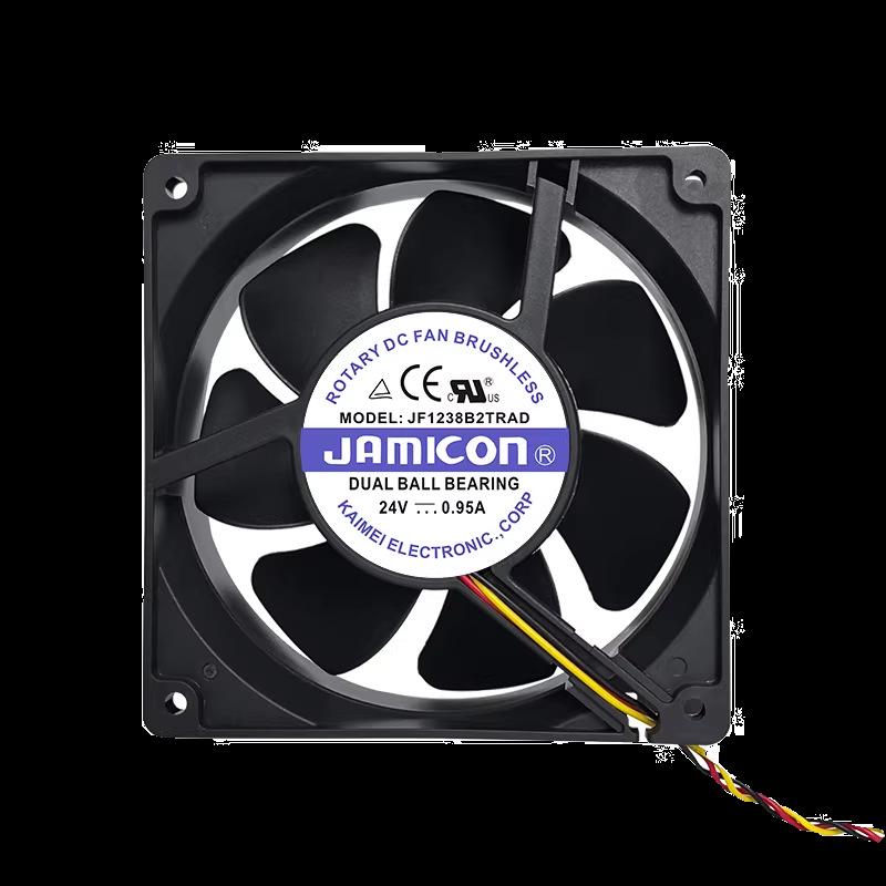 Kemei JAMICON JF1238B2UPR 12CM 24V 0.46A Cooling Fan 2-wire