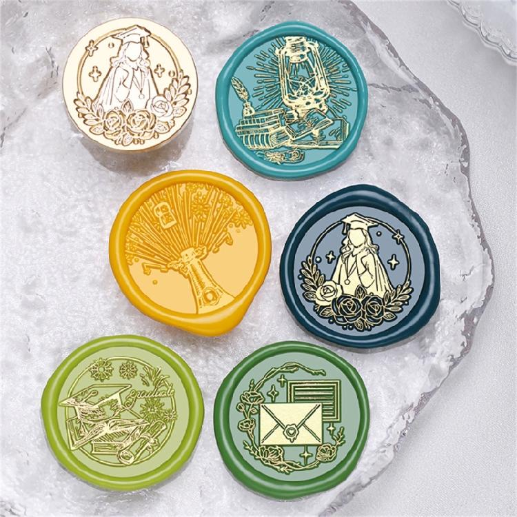 Metal Wax Stamp Head for Appreciation Card Graduation Ceremony Invitations