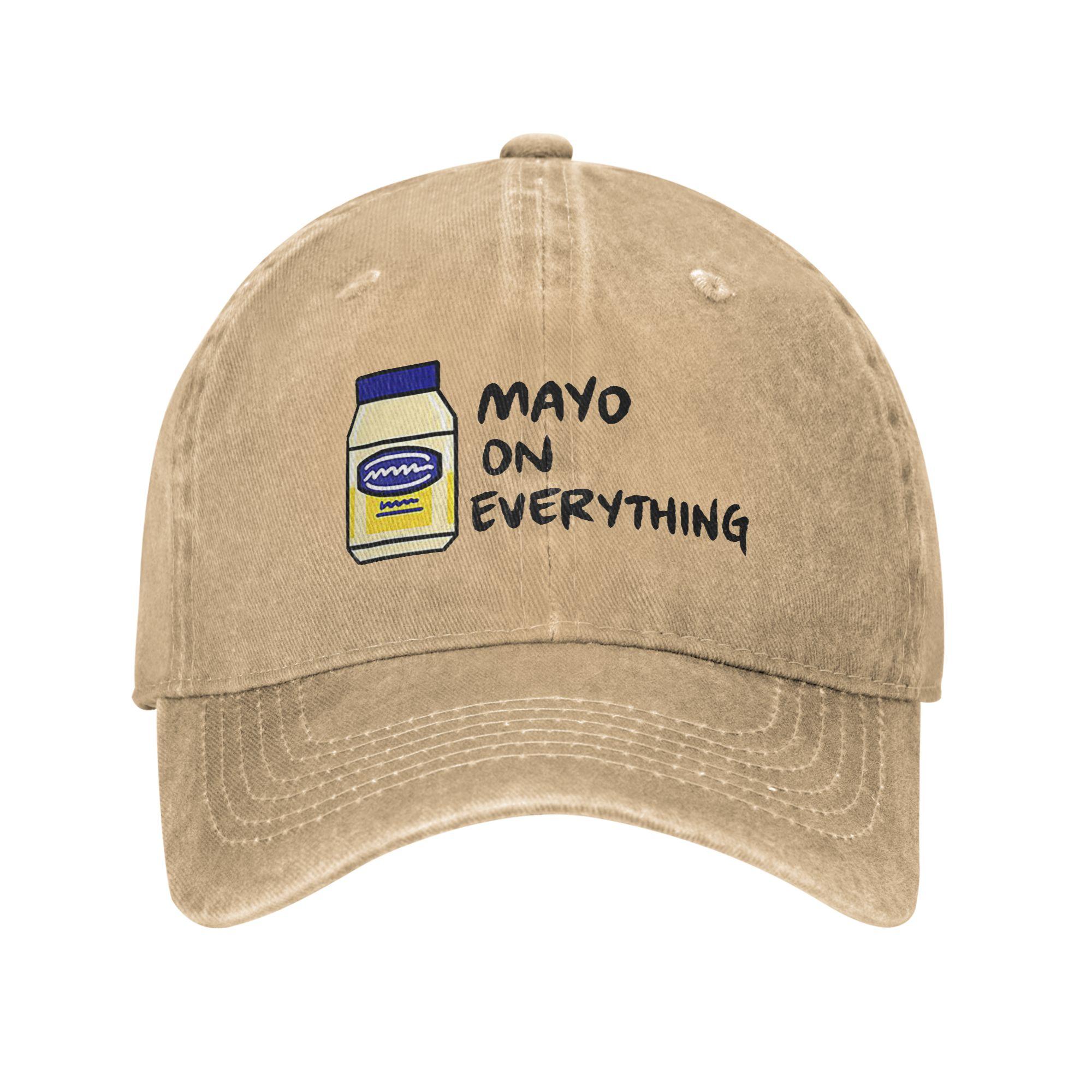 

Gorras De Béisbol Unisex Mayo Mayonnaise On Everything Gorras De Béisbol De Mezclilla Para Exteriores Gorra De Hip Hop Casq