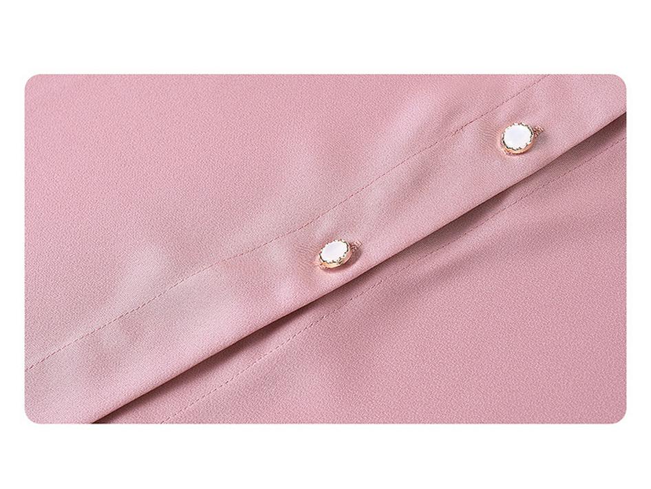 2025 Spring Women's Fashion: Casual V-Neck Chiffon Blouse in New Chinese Style