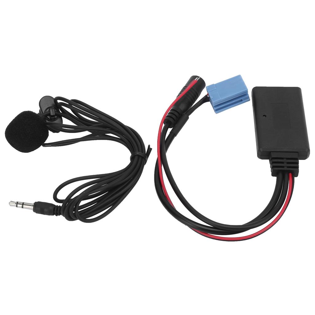 Autoradio Mikrofon Mini ISO 8Pin mit Verkabelungsadapter Bluetooth 5.0 für Mobiltelefon Tablet MP3