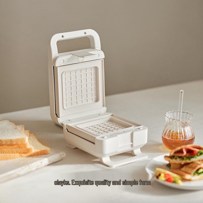 Olayks Multi-Functional Breakfast Sandwich & Waffle Maker with Timer Standard Size