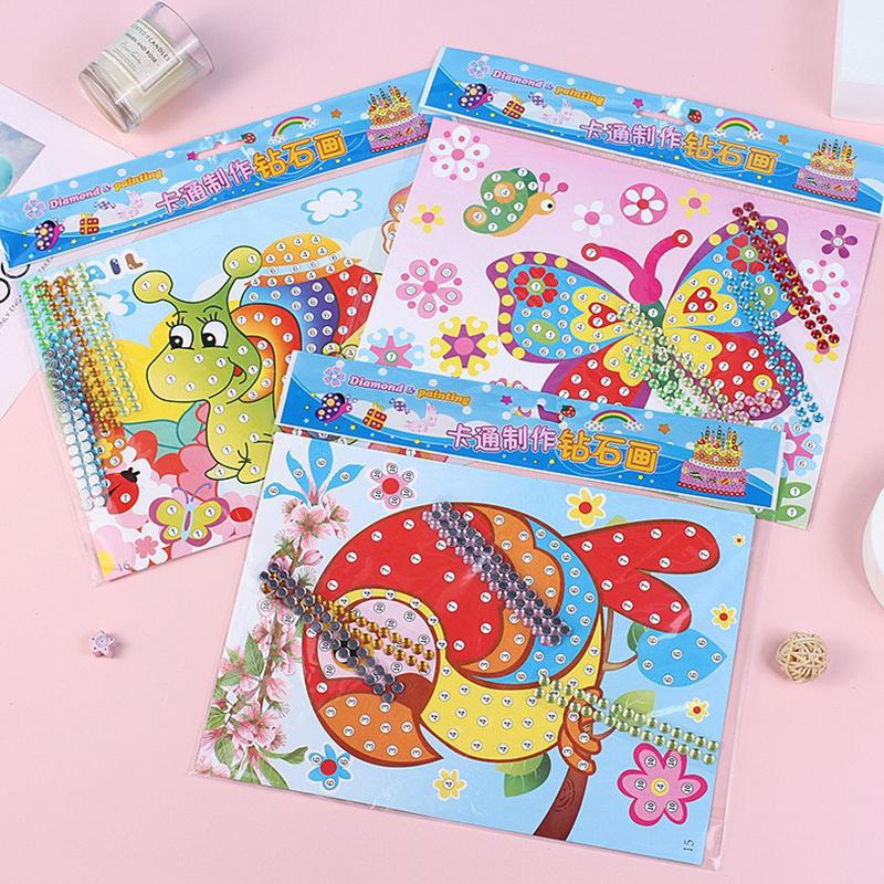5-20Sheets/Pack Handmade DIY Diamond Stickers Assorted Color Patterns Suitable for Artclass Graffiti Activities Rewards Gift ZYF