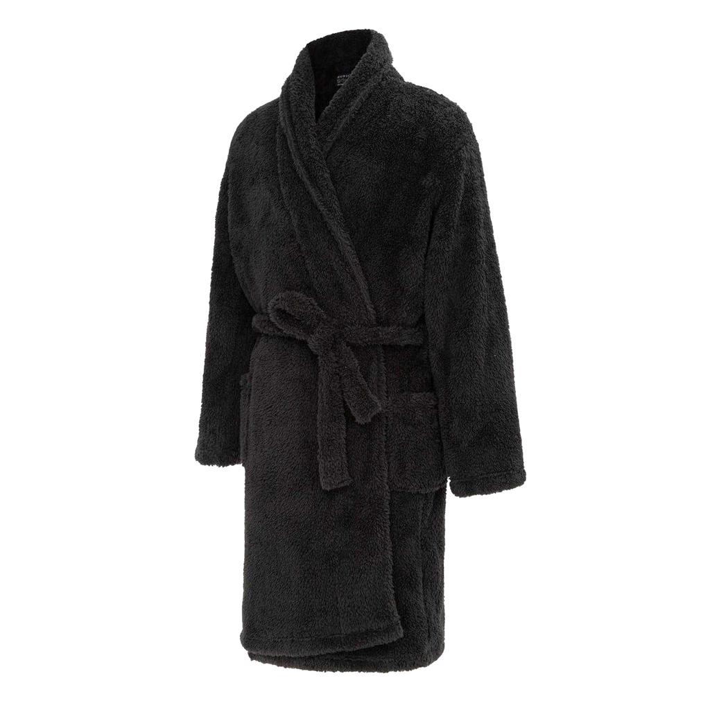 Howick Mens Plush Fleece Long-Sleeved Robe