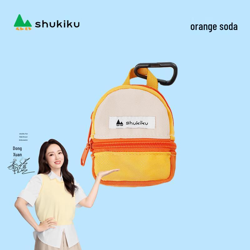 

SHUKIKU Classic Dopamine Color Block Mini Bag for Earphones & Coins One Size