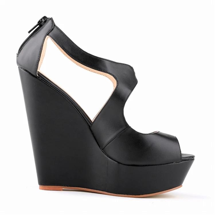 Divatos ékes szandálok Női nyári hétköznapi nyitott orrú platform magas sarkú gladiátor papucs Női parti ruhacipők Nagy méret