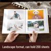 Mixed Size Laminated Family Photo Album - 5, 6, 7 Inch Inserts, Large Capacity