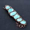 Turquoise Tumble Bracelet Copper Electroformed Gemstone Jewelry, Handmade Bracelet For Thanksgiving