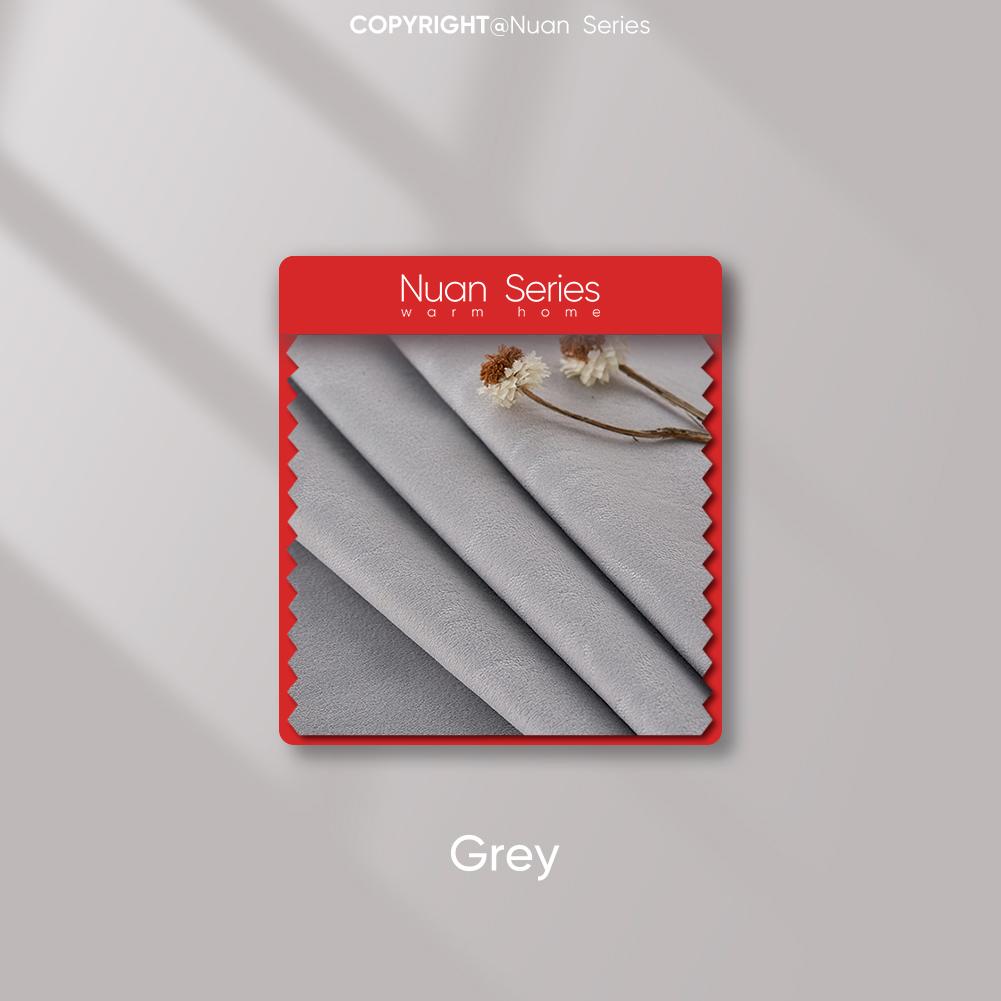 

1 шт. 70-80% блокирующие свет однотонные французские светлые роскошные бархатные блокирующие удобные шторы для спальни, гостиной, домашнего декора, серия Nuan W100cm x L130cm серый