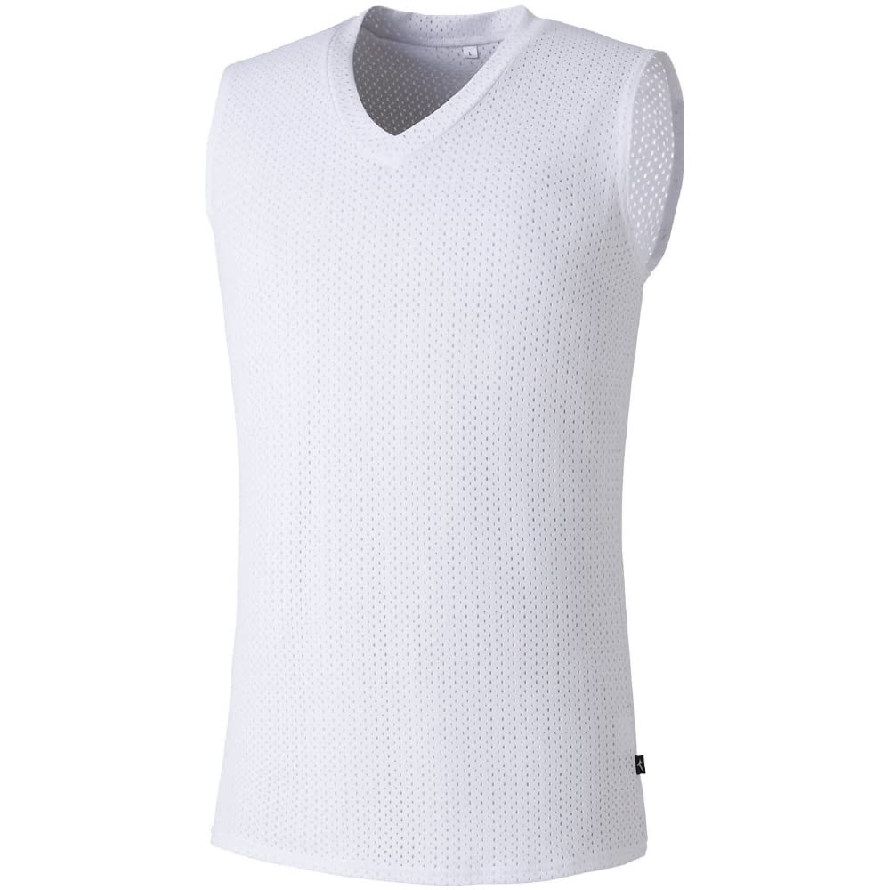 Mizuno Dry Aeroflow Tennis Inner Highly Size XS Shirt, Sleeveless, Breathable, Stretchable, 62JA2055, White,