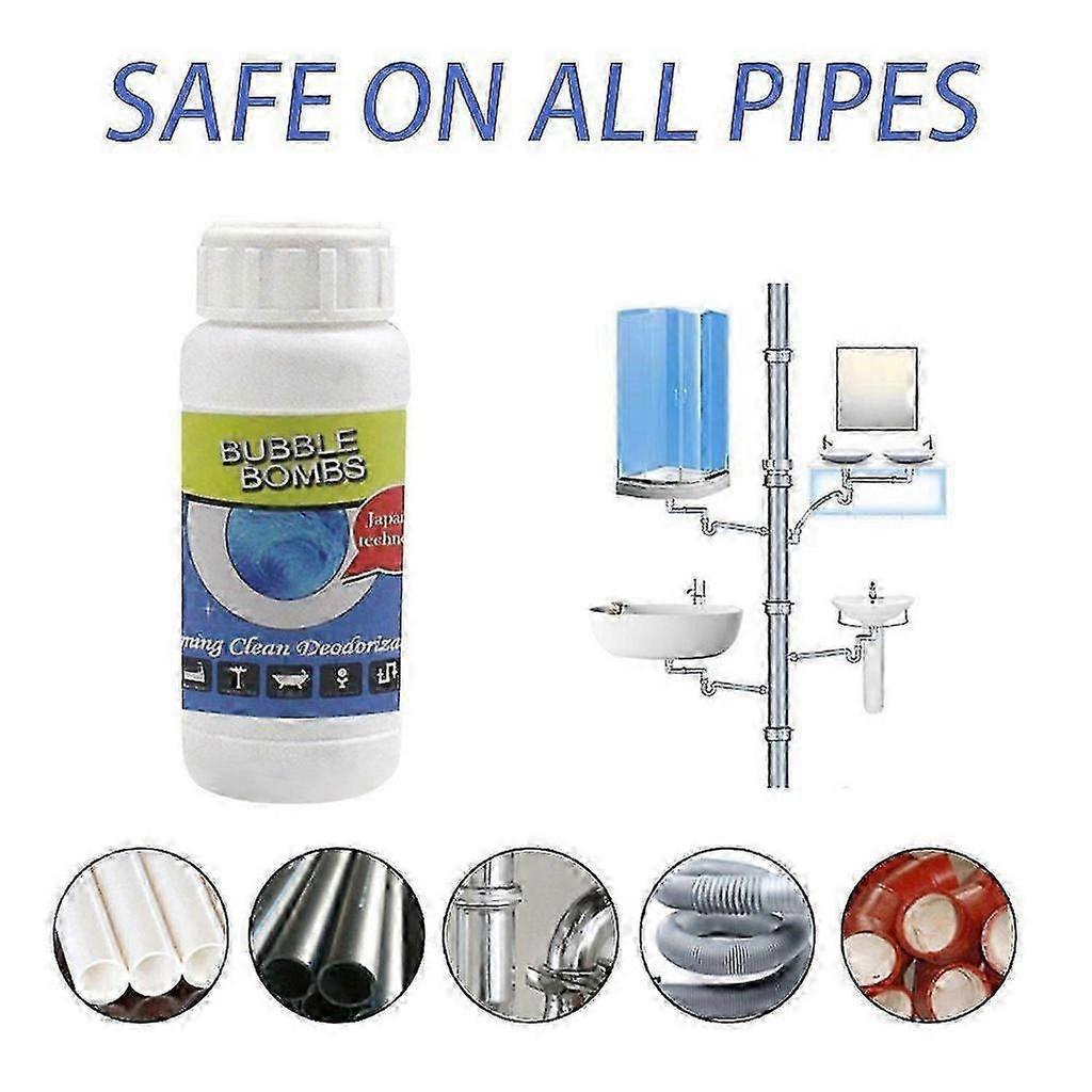 Powerful Pipe Cleaner, 2025 Toilet Cleaner, Drain Cleaner, Toilet Cleaner, Extremely Strong Toilet Foam Cleaner for Kitchen and Bathroom Toilets