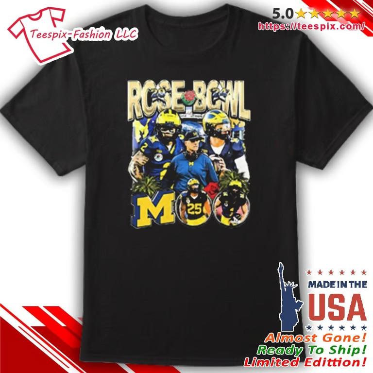 Rose Bowl 25 Player Michigan Shirt Unisex T-Shirt XXXL