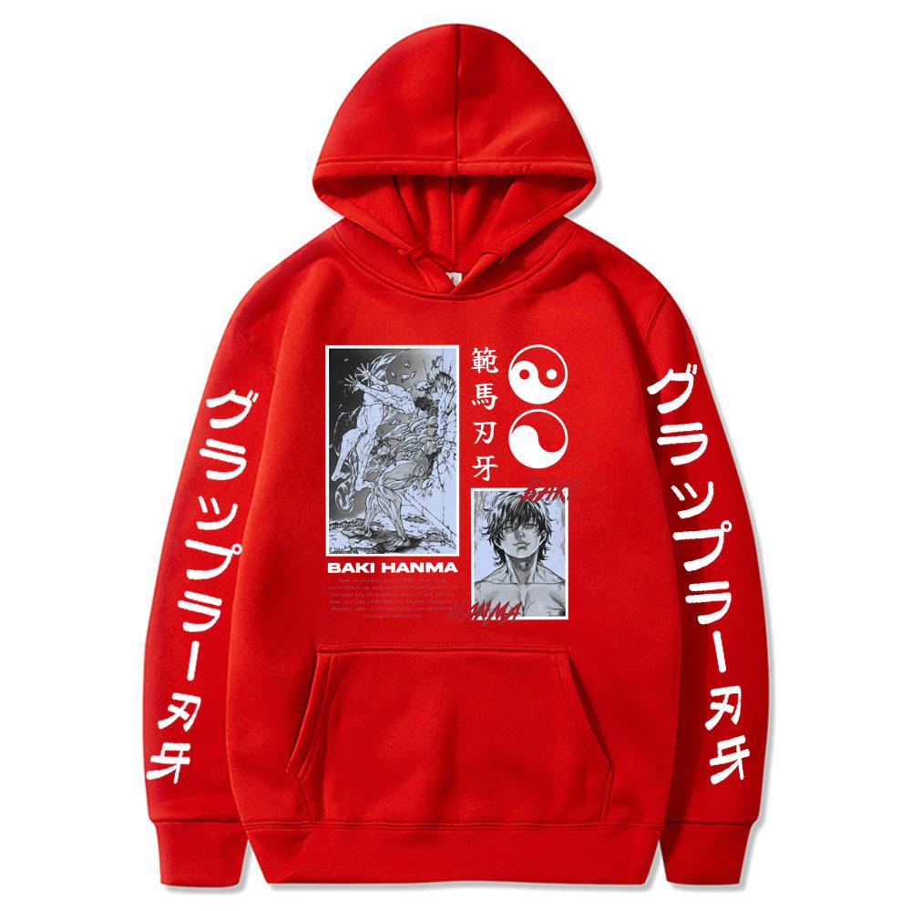 Hot Anime Baki Hanma The Grappler Hoodies Graphics Hooded Hoody Men Women Oversized Sweatshirts Fashion Harajuku Streetwear Pullover