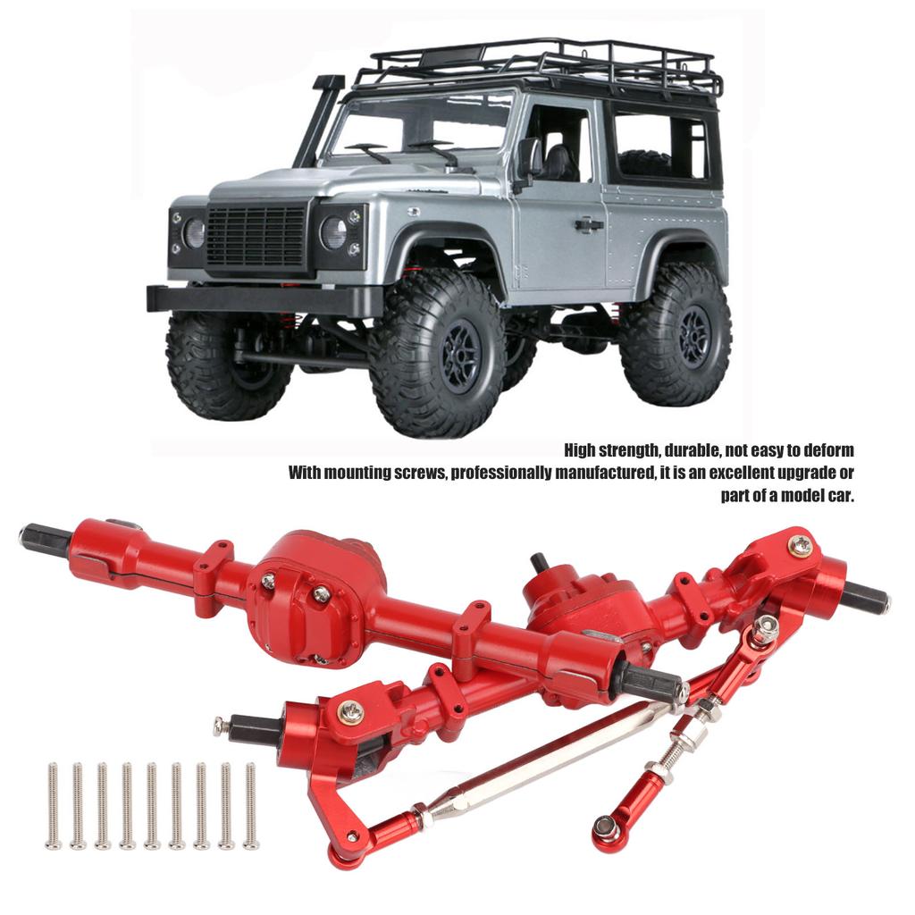 RC Metal Bridge Set Aluminum Alloy Red High Strength Remote Control Car Parts Accessories
