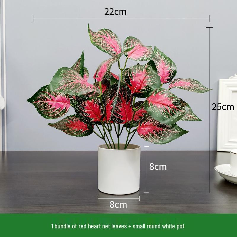 Nordic Artificial Green Plant Bonsai for Office or Home Decor - Small Indoor Potted Ornament