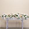 Uflower Flower Row Wedding Table Centerpiece Floor Runner Backdrop Decor Event Floral Strip Arrangement Props
