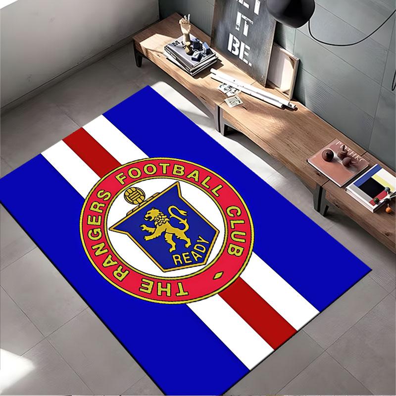 Rangers FC Logo Carpet Design suitable as a non-slip mat for the living room or bedroom sofa