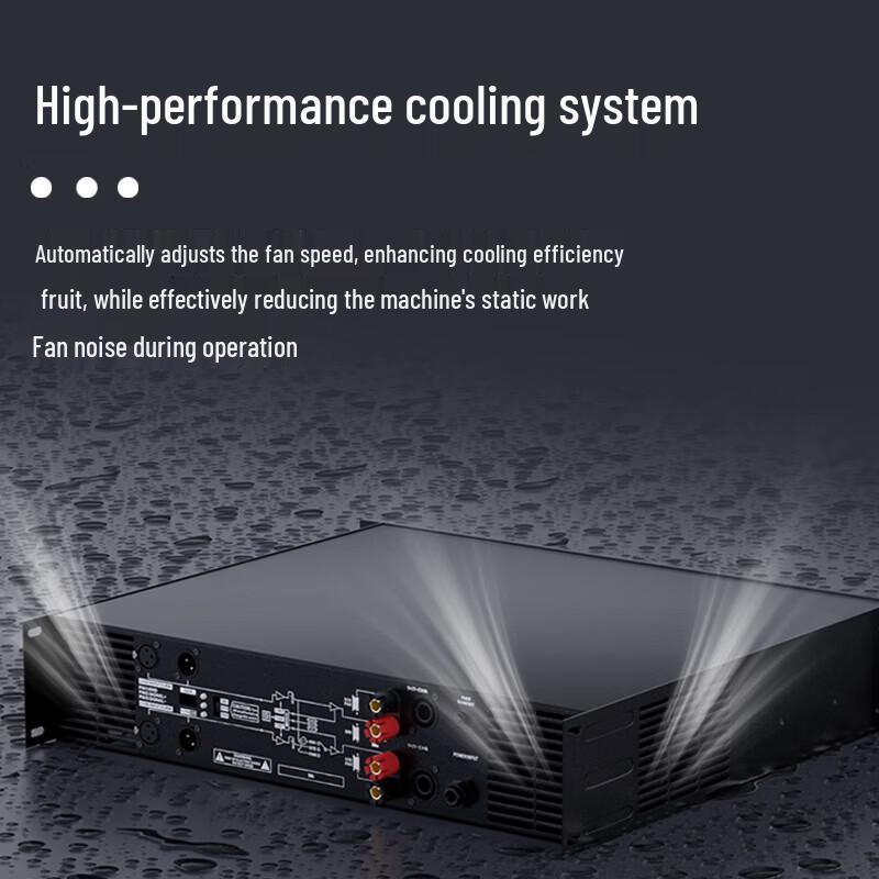 HuiDu Professional Dual Channel Power Amplifier HD-6N CN Plug (adapter Included)