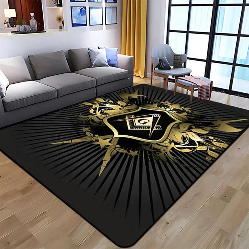 Masonic Illuminati Printed Pattern Carpet Kitchen Floor Mat Living Room Carpets Teen Bedroom Rug Decor Carpet Mat for Children