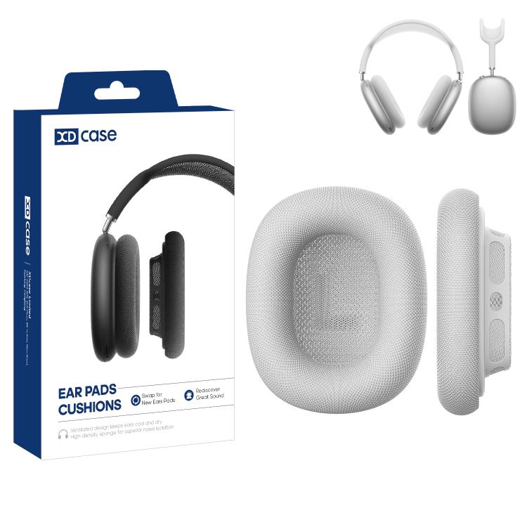 

XDcase 1 Pair Mesh Fabric Magnetic Replacement Sponge Ear Pads For AirPods Max серебряный