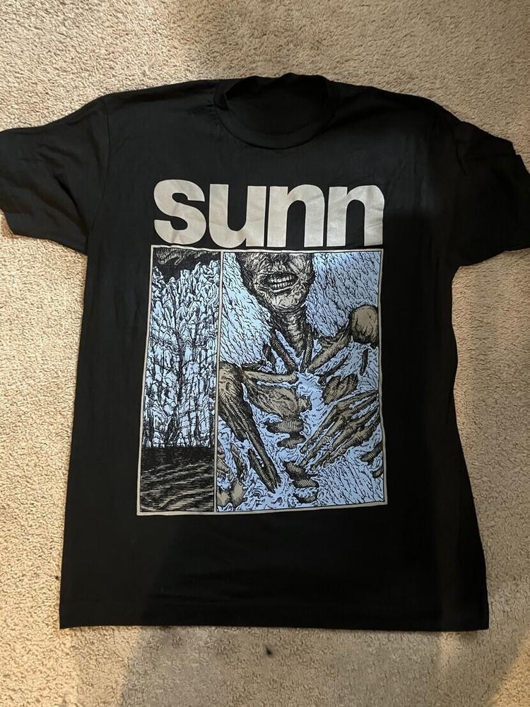 SunnO))) Shoshin Duo Winter 2022-23 US Tour Cotton TShirt Unisex Full Size EL194 Unisex T-Shirt L