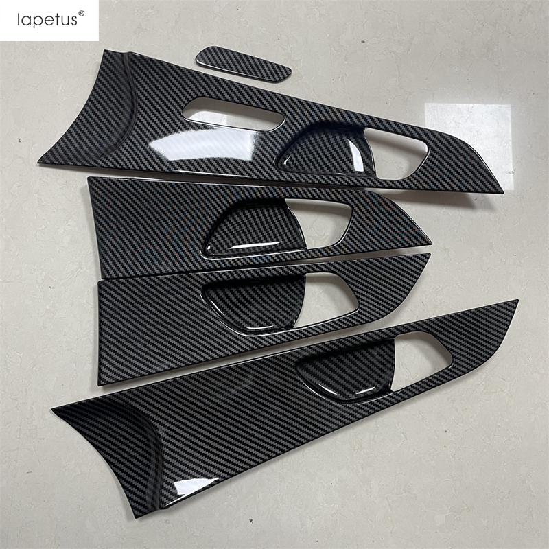 Car Inner Door Armrest Handle Bowl Frame Cover Trim For Kia Forte / Cerato / K3  -  Carbon Fiber Accessories Interior