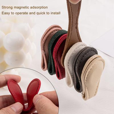 Magnetic Faux Leather Bookmark Secure Magnetic Clip Page Markers Lightweight Design Reading