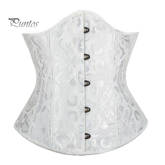 

Дворцовый стиль, женский корсет под грудью, регулируемый задний ремень, бюстье с цветочным принтом, жаккардовый дизайн, корсет для коррекции фигуры, уличная одежда для косплея L белый