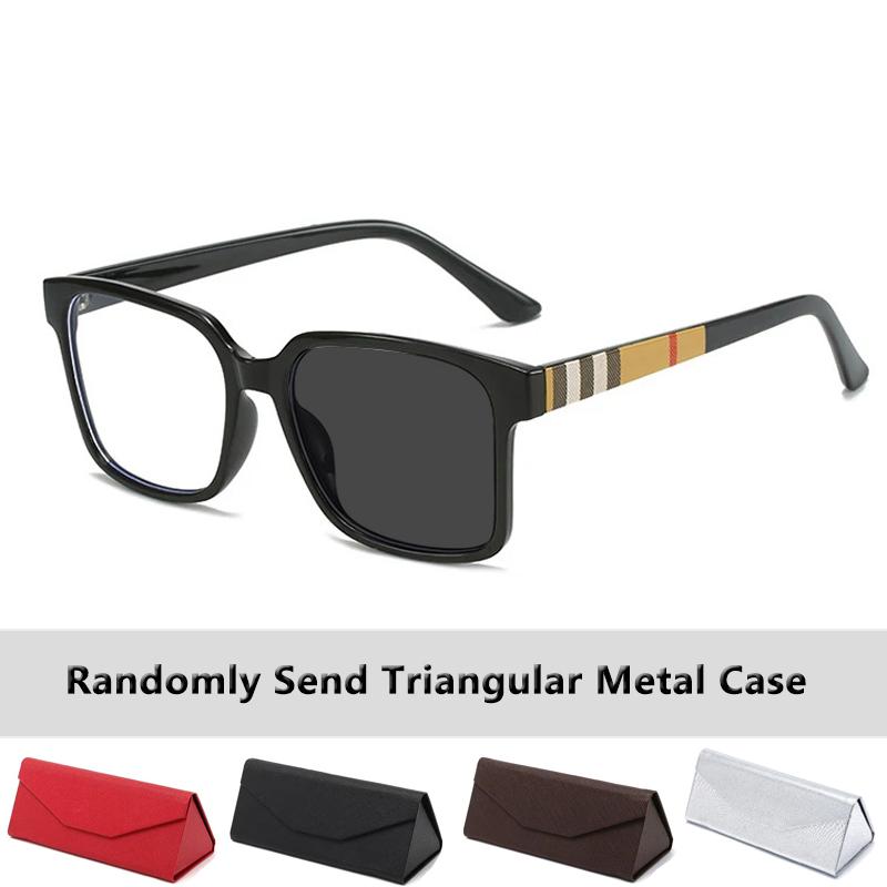 

Photochromic Myopia Glasses Ultra Light Version with Degree Nearsighted Eyeglasses Anti Blue Light Custom Prescription Glasses 0