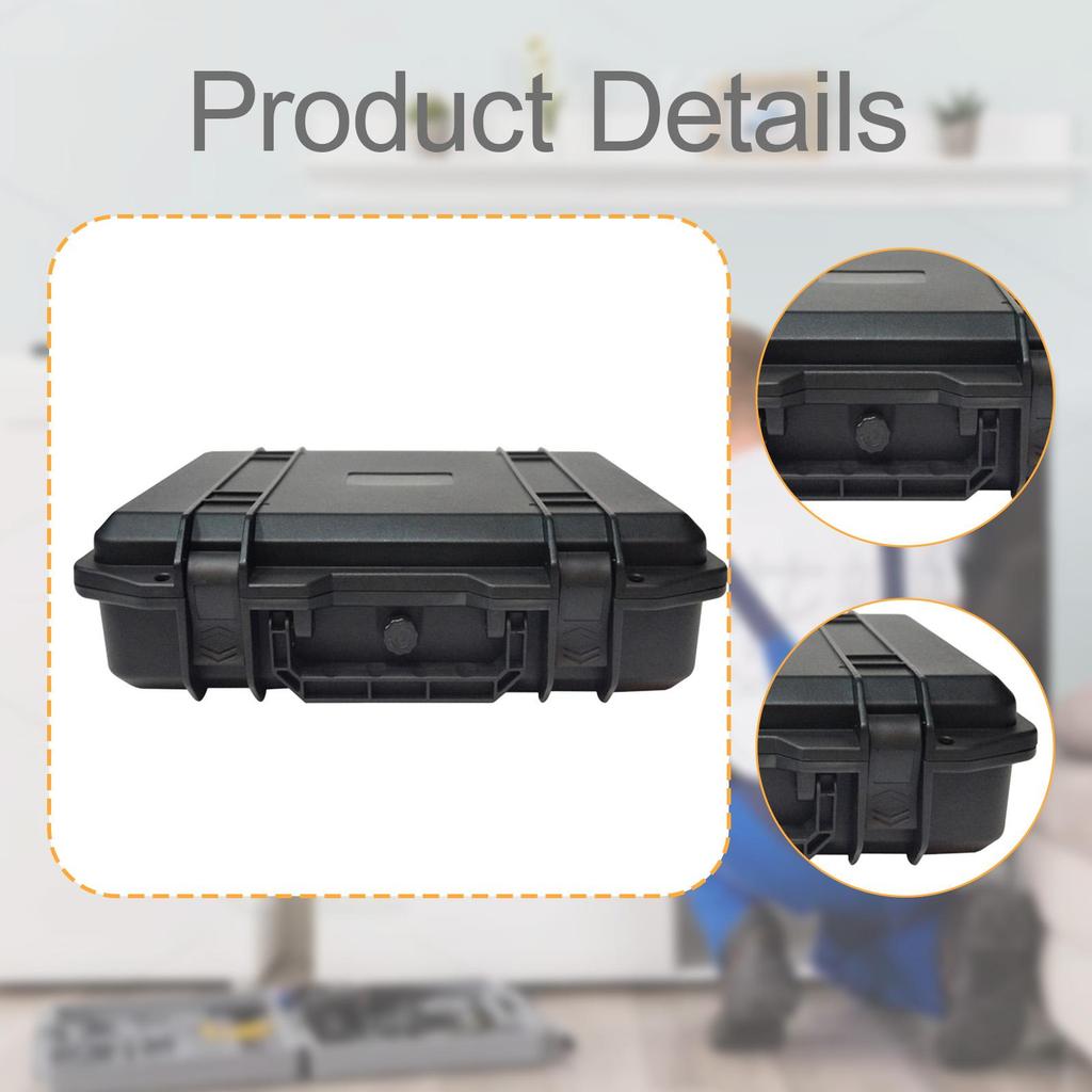 Portable Toolbox Storage Case Water Resistant Container for Small Equipment