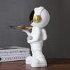 Nordic Astronaut Statue Storage Tray Spaceman Figurines Resin Ornament Home Decoration Living Room Desktop Key Storage Kids Gift